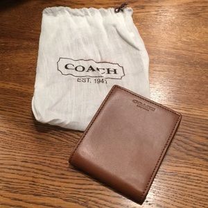 Men’s leather coach wallet
